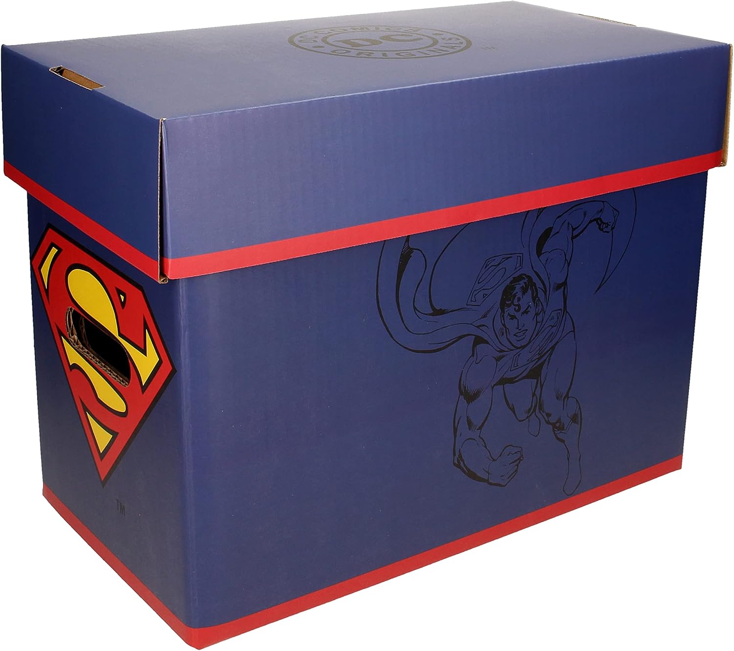 Detalle de SD TOYS SDTWRN20204 Superman Storage Box, Cardboard, 40 x 21 x 30 cm
