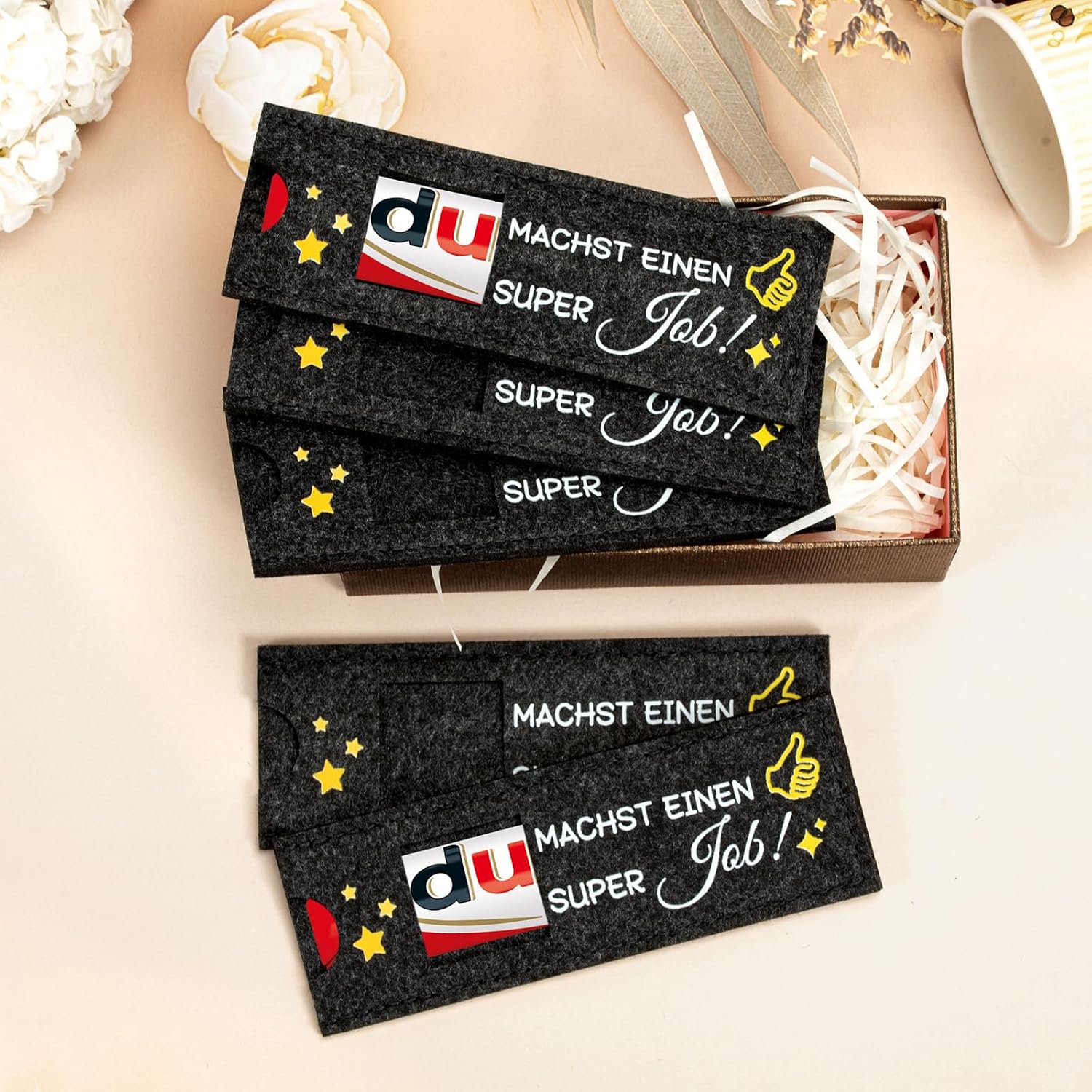 Thumbnail 2 de Mitarbeiter Geschenk - 12 Stück Hülle Filz Kompatibel mit Duplo Schokoriegel Geschenk Verpackung, Kleine Geschenke für Kollegen Team Dankeschön Jobwechsel Ruhestand
Mitarbeiter Geschenk - 12 Stück Hülle Filz Kompatib…