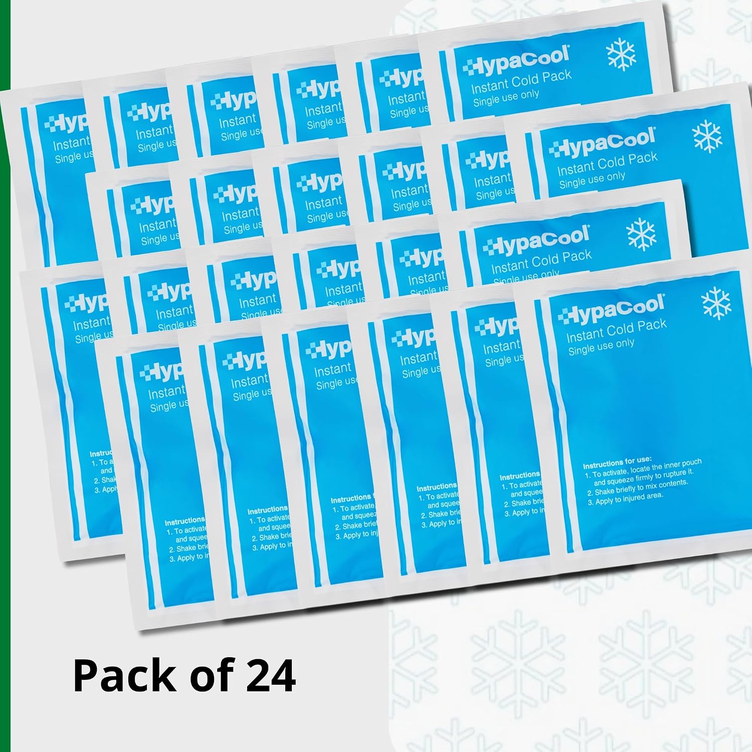 Thumbnail 3 de HypaCool 24-Pack Instant Cold Ice Packs 12.5cm x 15cm for First Aid and Pain Relief