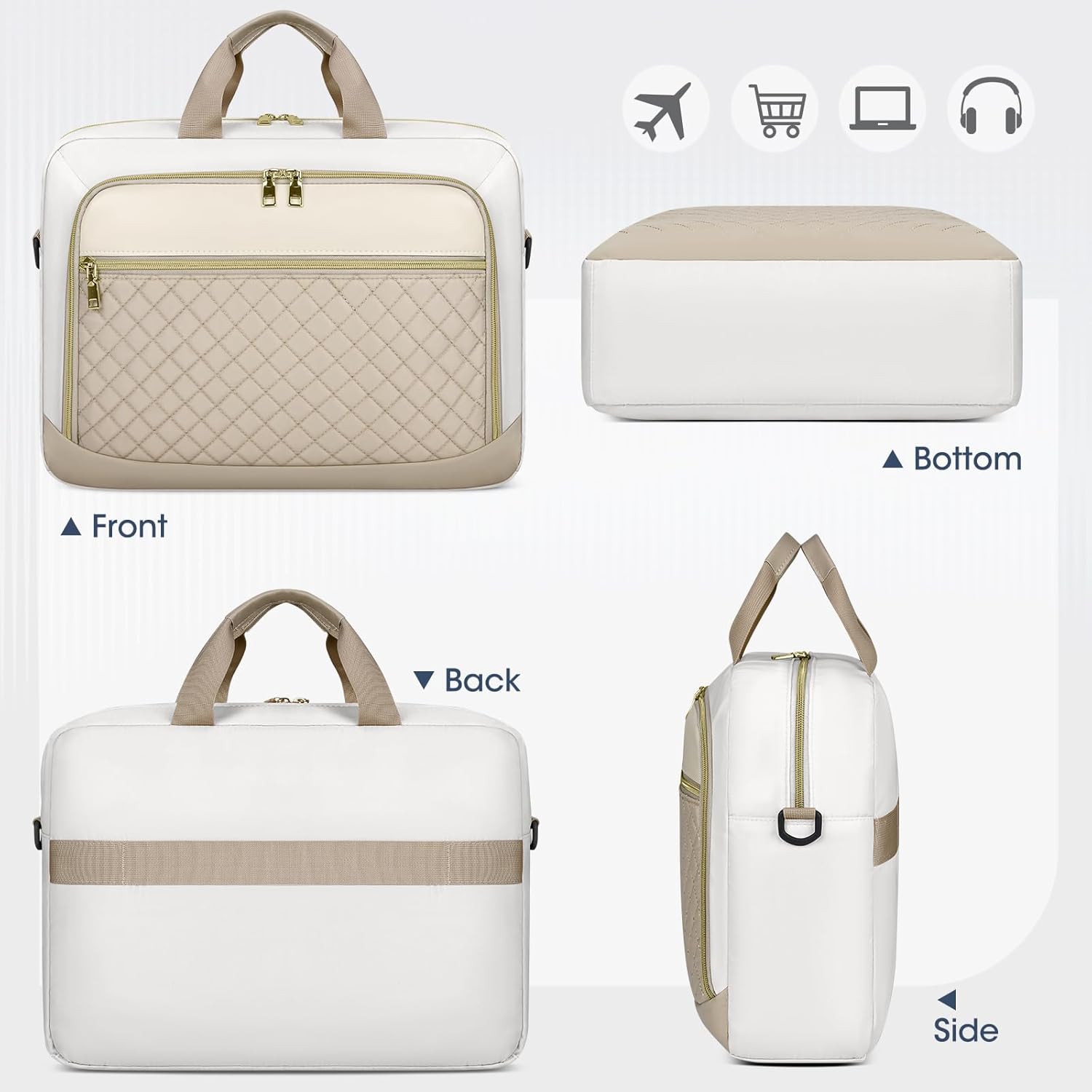 Thumbnail 6 de NEWHEY Laptoptasche 17,3 Zoll – Damen Aktentasche für Business, wasserdicht und gepolstert