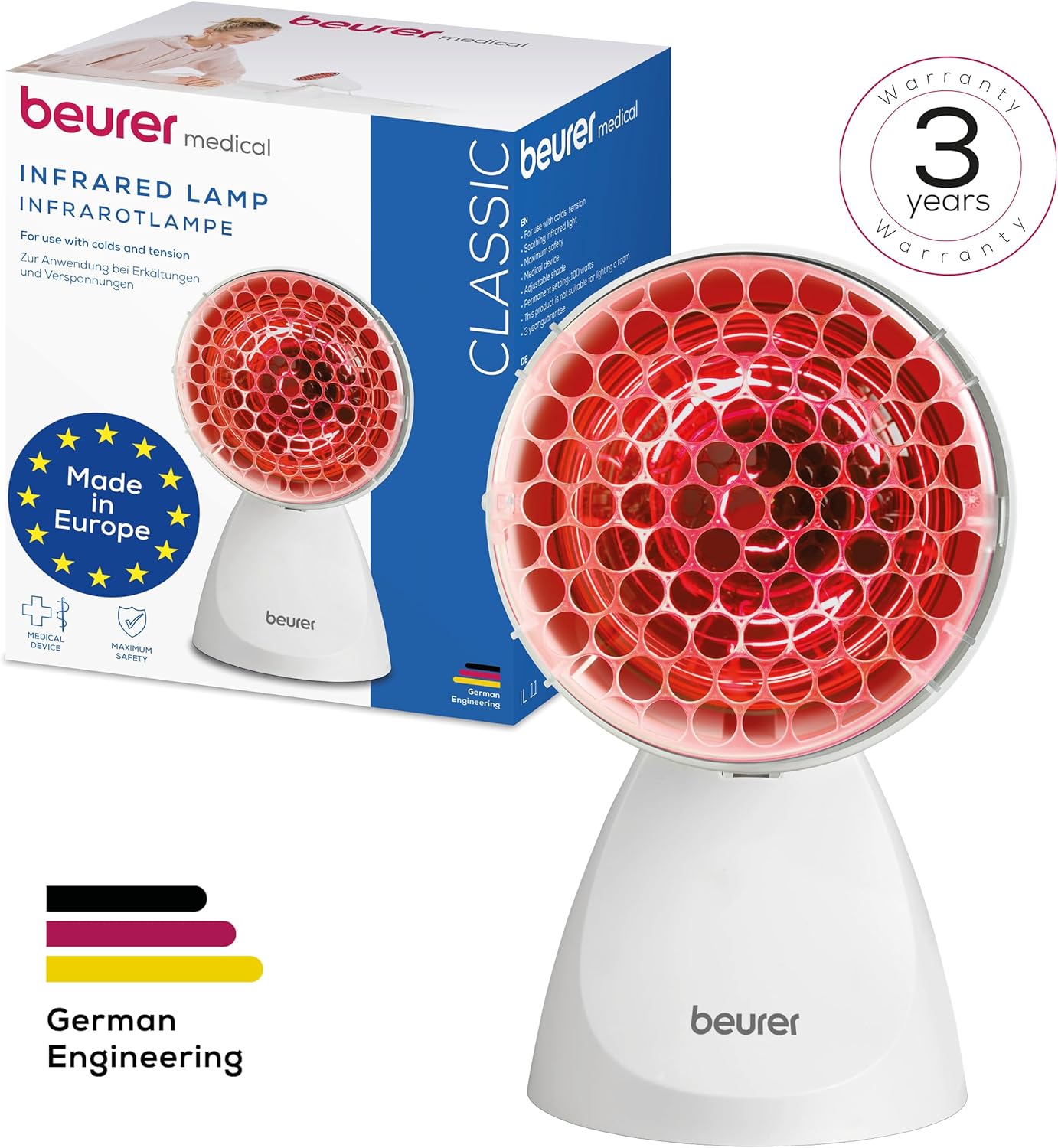 Thumbnail 4 de Beurer IL11 infrared heat lamp 5 angles