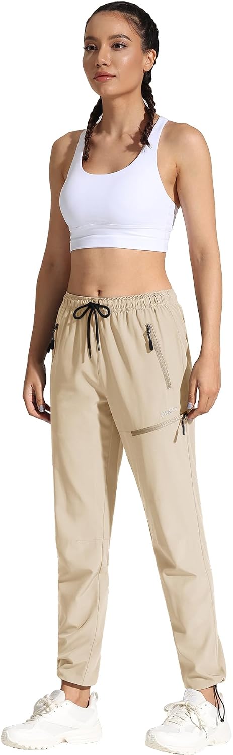 Detalle de MOCOLY Pantalon Randonnée Femme Léger à Séchage Rapide et Imperméable – UPF50