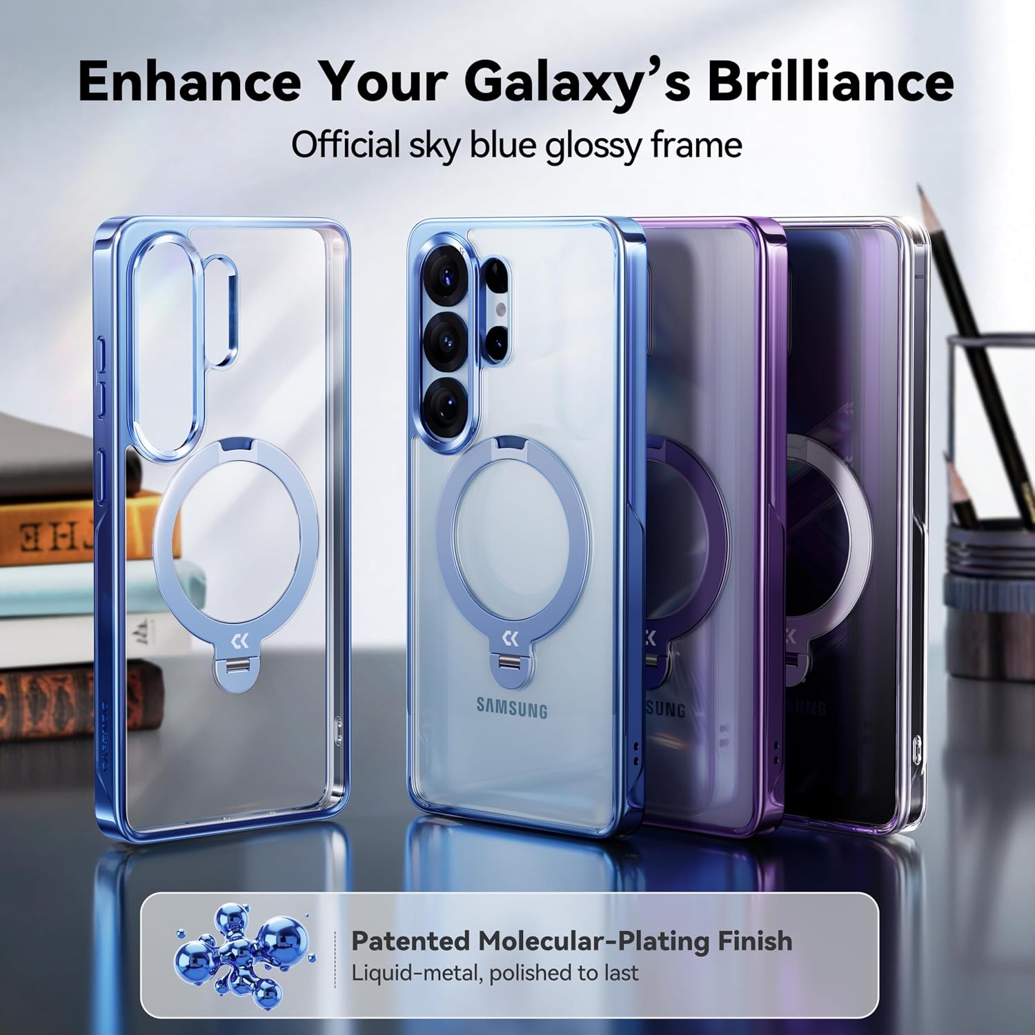 Thumbnail 1 de CASEKOO Sky Blue Galaxy S26 Ultra Case