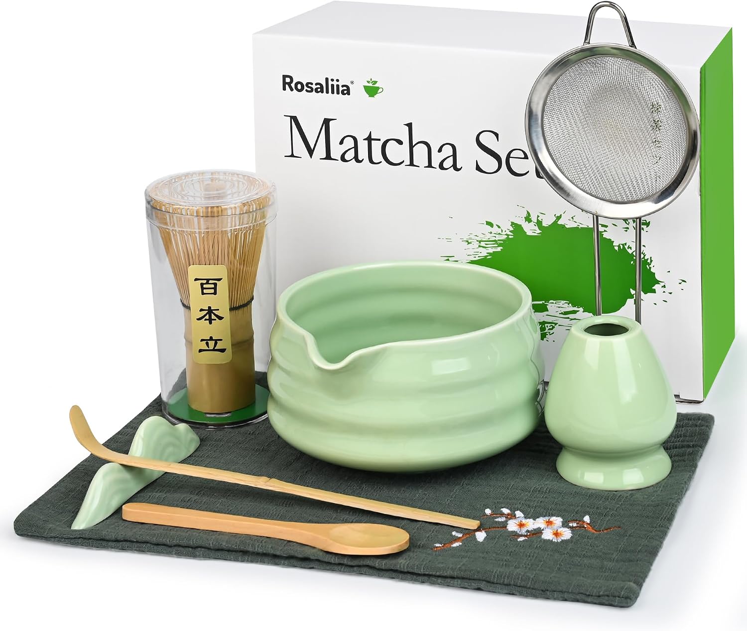 Detalle de Matcha-Schneebesen-Set – Japanisches Matcha-Tee-Set für den Haushalt (Cyan)