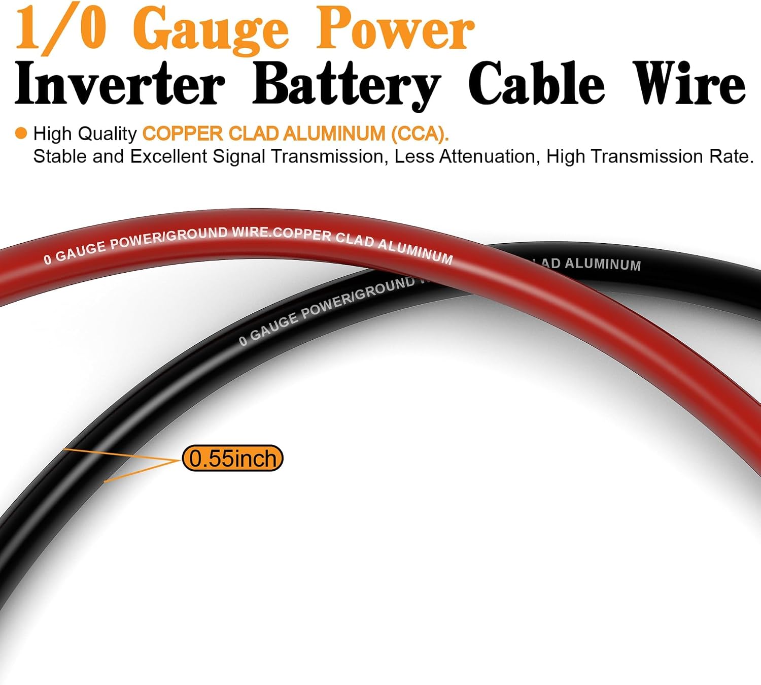 Thumbnail 1 de CCA battery cable kit, 1/0 gauge