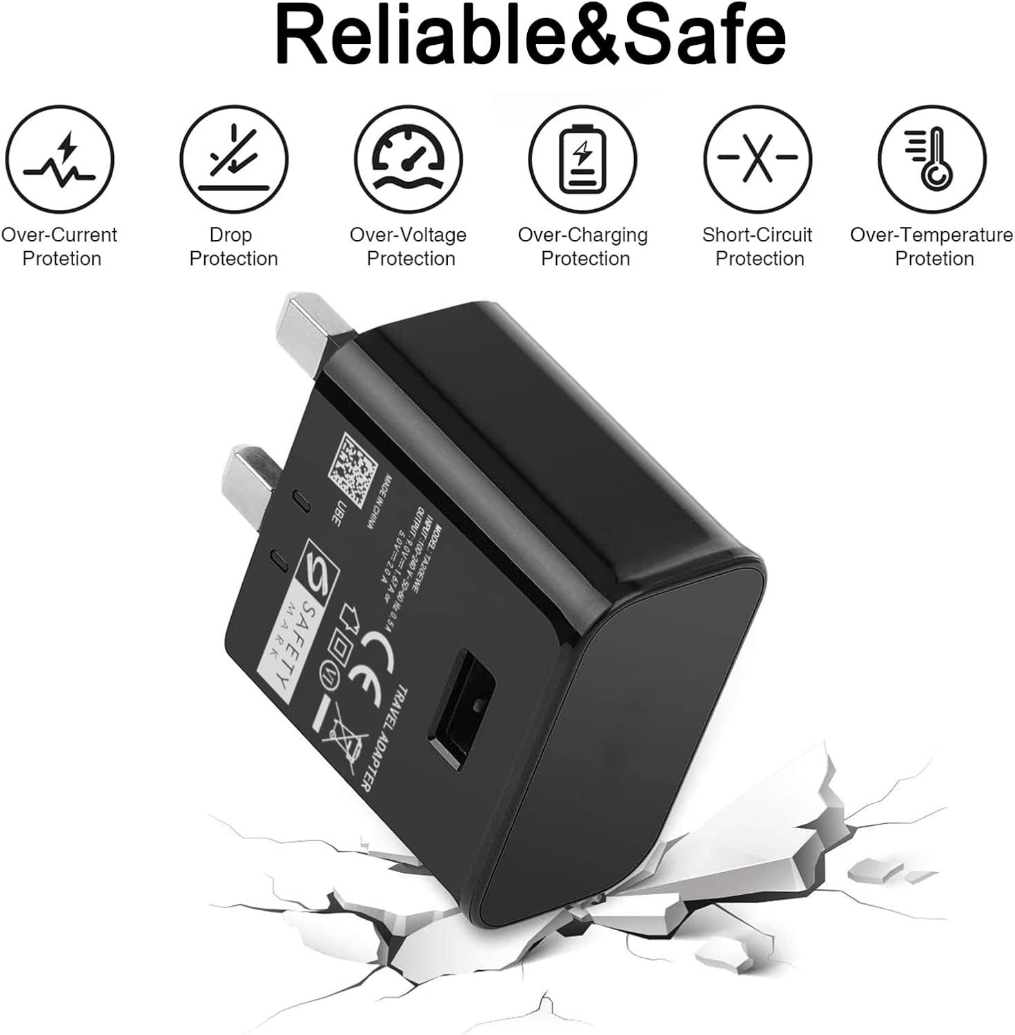 Thumbnail 2 de BabbleCom 15W USB fast charger plug for Samsung
