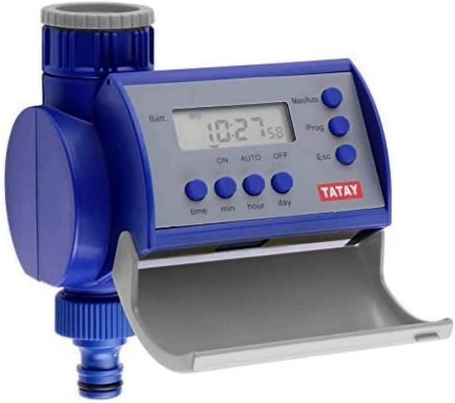 Detalle de TATAY Timer Irrigazione Manuale: timer a goccia fino a 2 ore, 1" e 3/4" — senza batterie