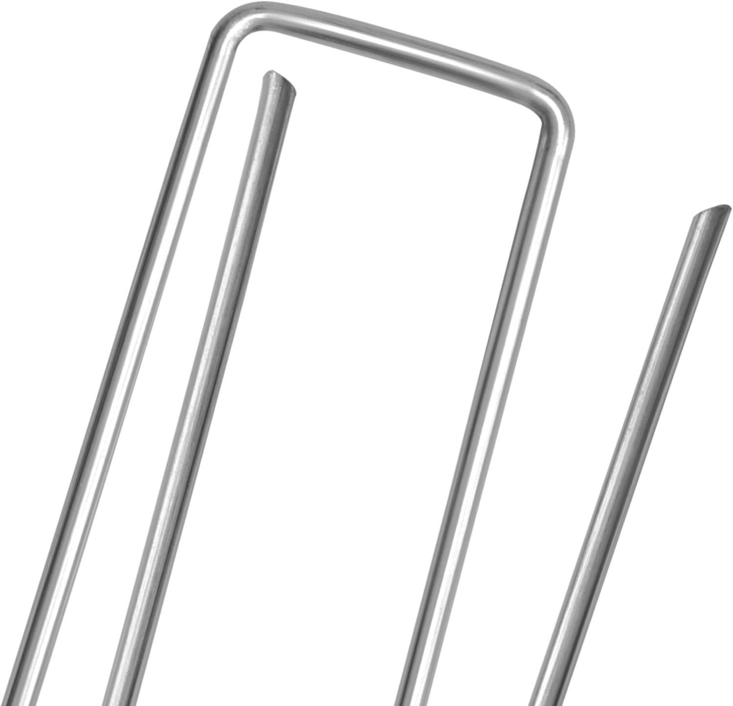 Thumbnail 4 de COM-FOUR® 50x Ancoraggi a terra in acciaio rivestito 150 x 30 x 3 mm (50 pezzi) per veli, tende e giardino