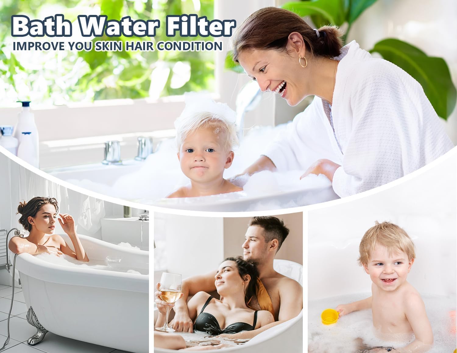 Detalle 2 de SHLLKTTRY SHLLKTTRY-003 Bathtub Water Filter, 8-Stage, 2,500-Gallon Capacity