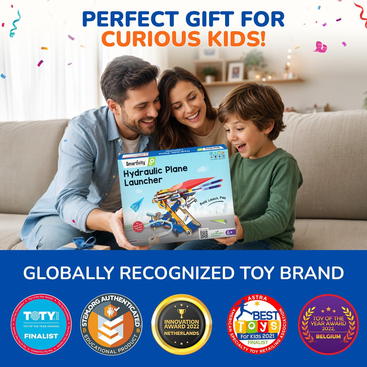 Thumbnail 6 de Smartivity DIY 2in1 Hydraulic Paper Airplanes & Darts Launcher STEM Toy