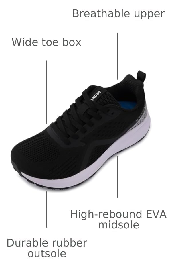 Detalle de BRONAX Wide Road Running Shoes, 10 mm drop