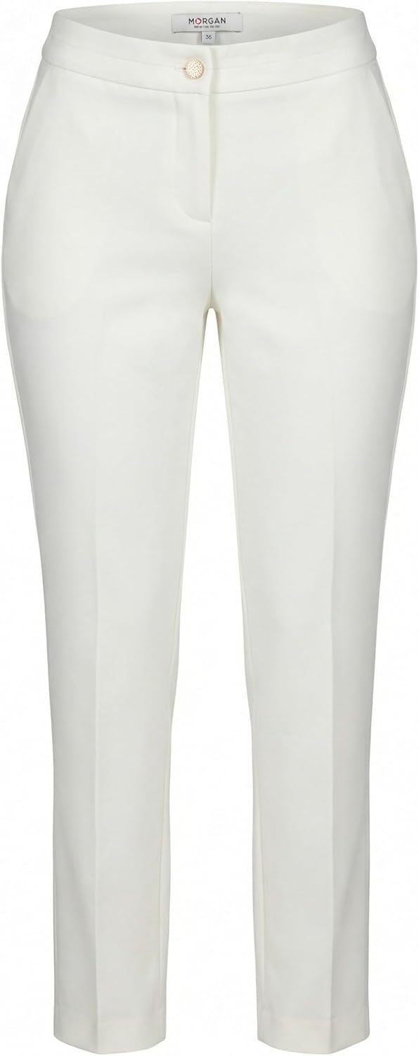Detalle de Morgan Pantalon City 222-plime.f pour femme – Chino chic et confortable