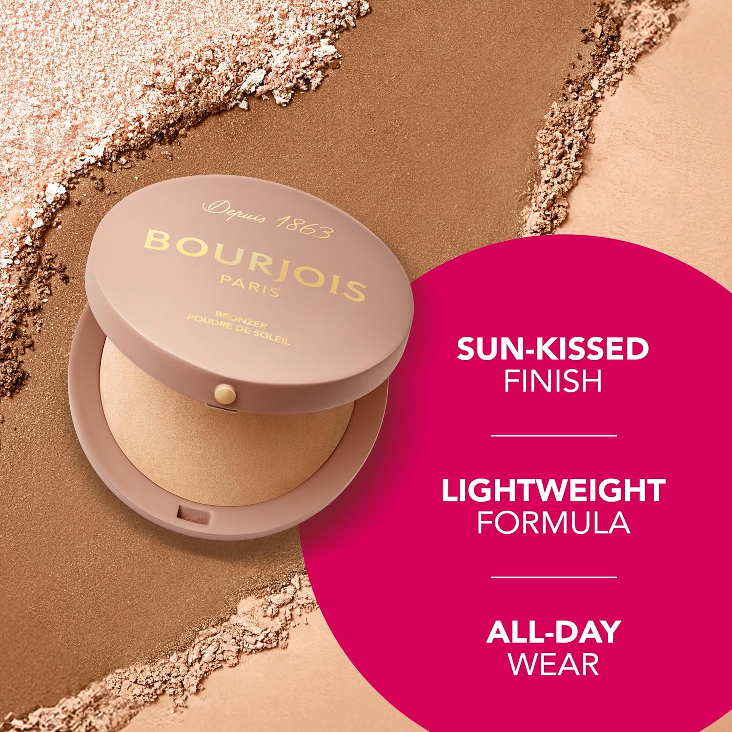 Thumbnail 3 de Bourjois Nudo Polvere Di Sole Maxi Scatola Rotonda 02 Medium, 7 g