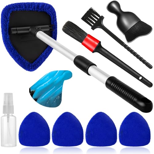 Detalle de Qydipclin Windshield Cleaner Kit 10pcs with 1 Spray Bottle 🧽