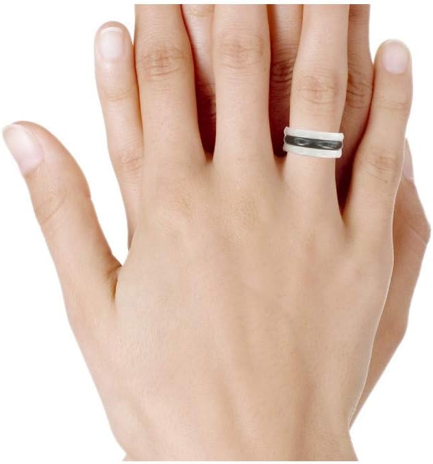 Thumbnail 3 de Bague Anneau de Céramique Blanche 3 mm – LES POULETTES BIJOUX