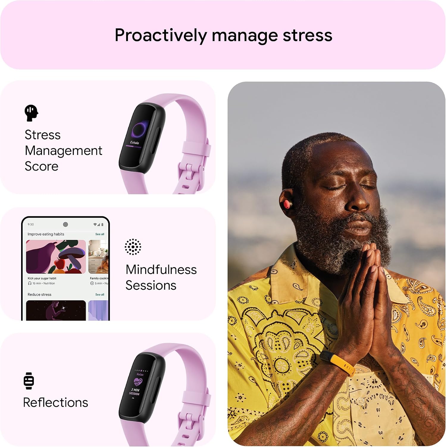 Thumbnail 4 de Google Fitbit Inspire 3 Activity Tracker