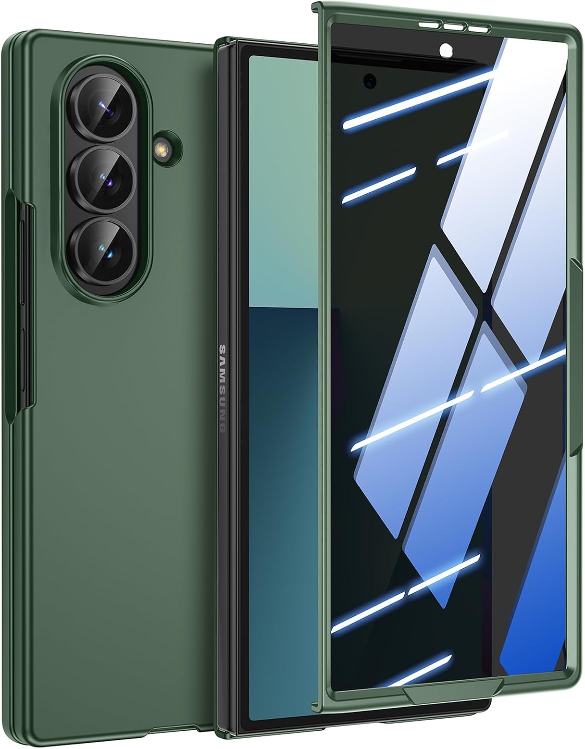 Detalle de Doeshine Samsung Galaxy Z Fold 7 slim case with privacy screen protector