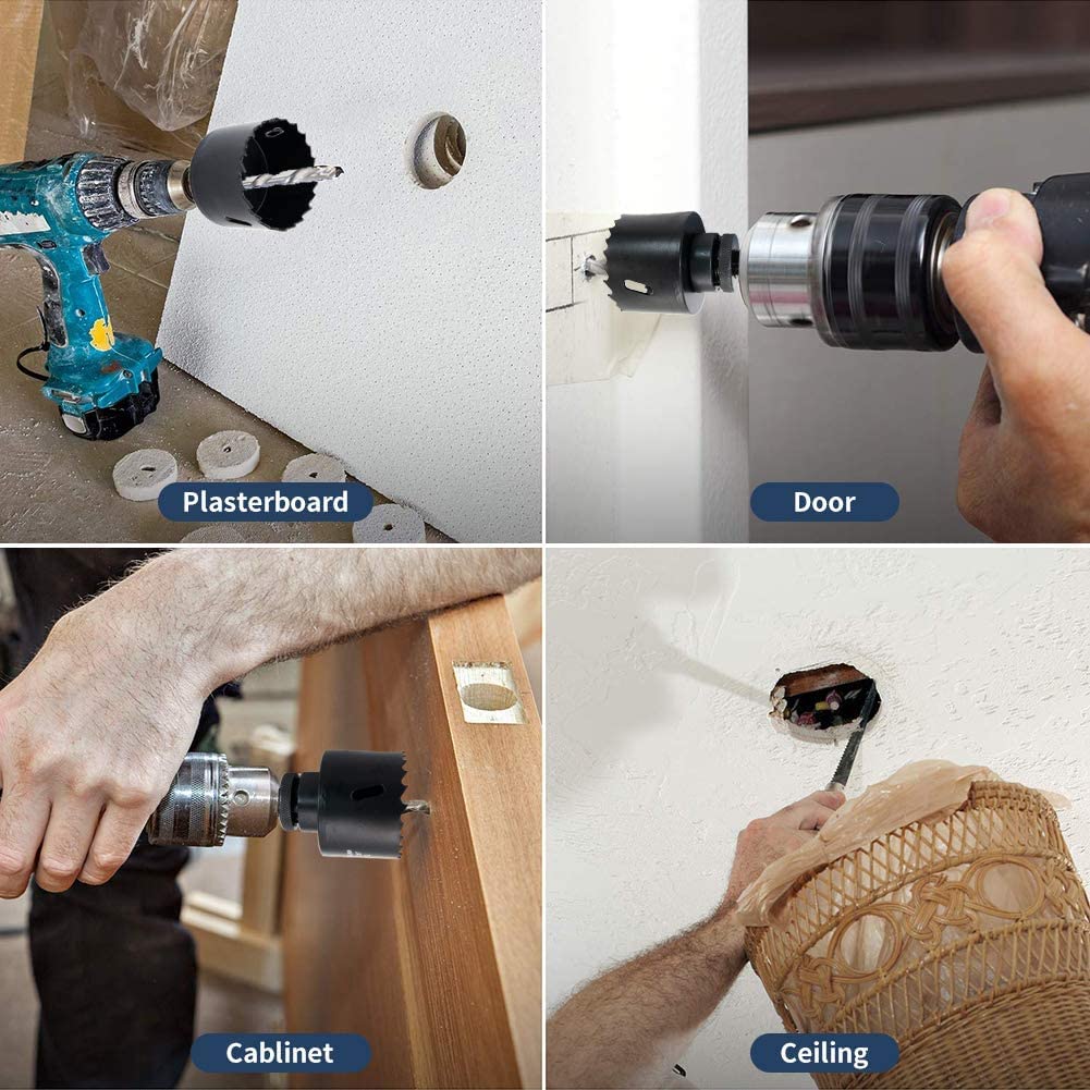 Thumbnail 5 de Laiwei 80mm (3.15-inch) Bi-metal Hole Saw with Heavy Duty Mandrel, HSS Cutter for Metal Pipe, Wood & Sheet Metal