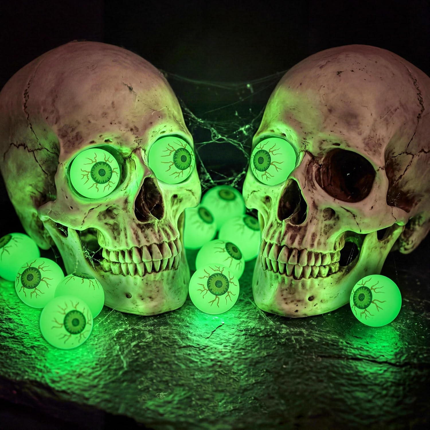 Thumbnail 6 de JOYIN 17690 Halloween Glow Eyeball Bouncy Balls, 24-Pack, 1-Inch