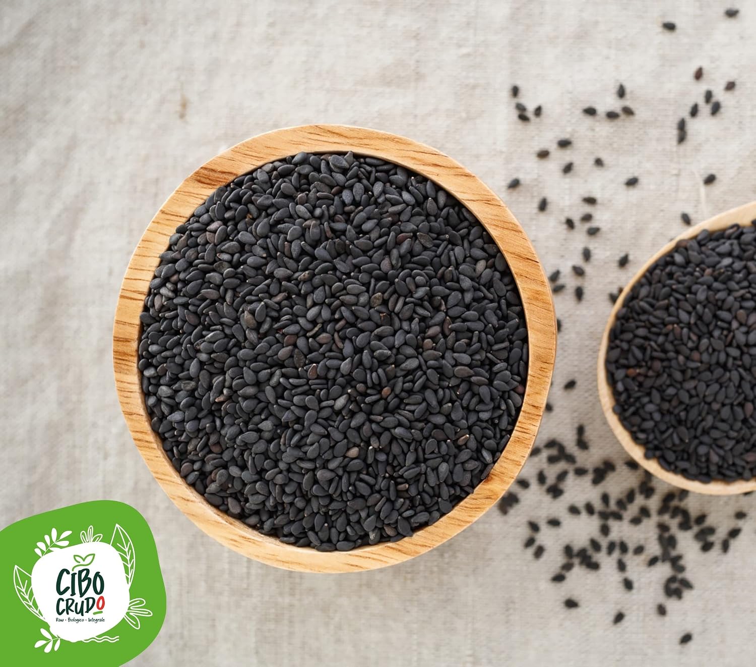Detalle de Schwarzer Sesam Bio – 250 g: roh, ungeröstet, vegan