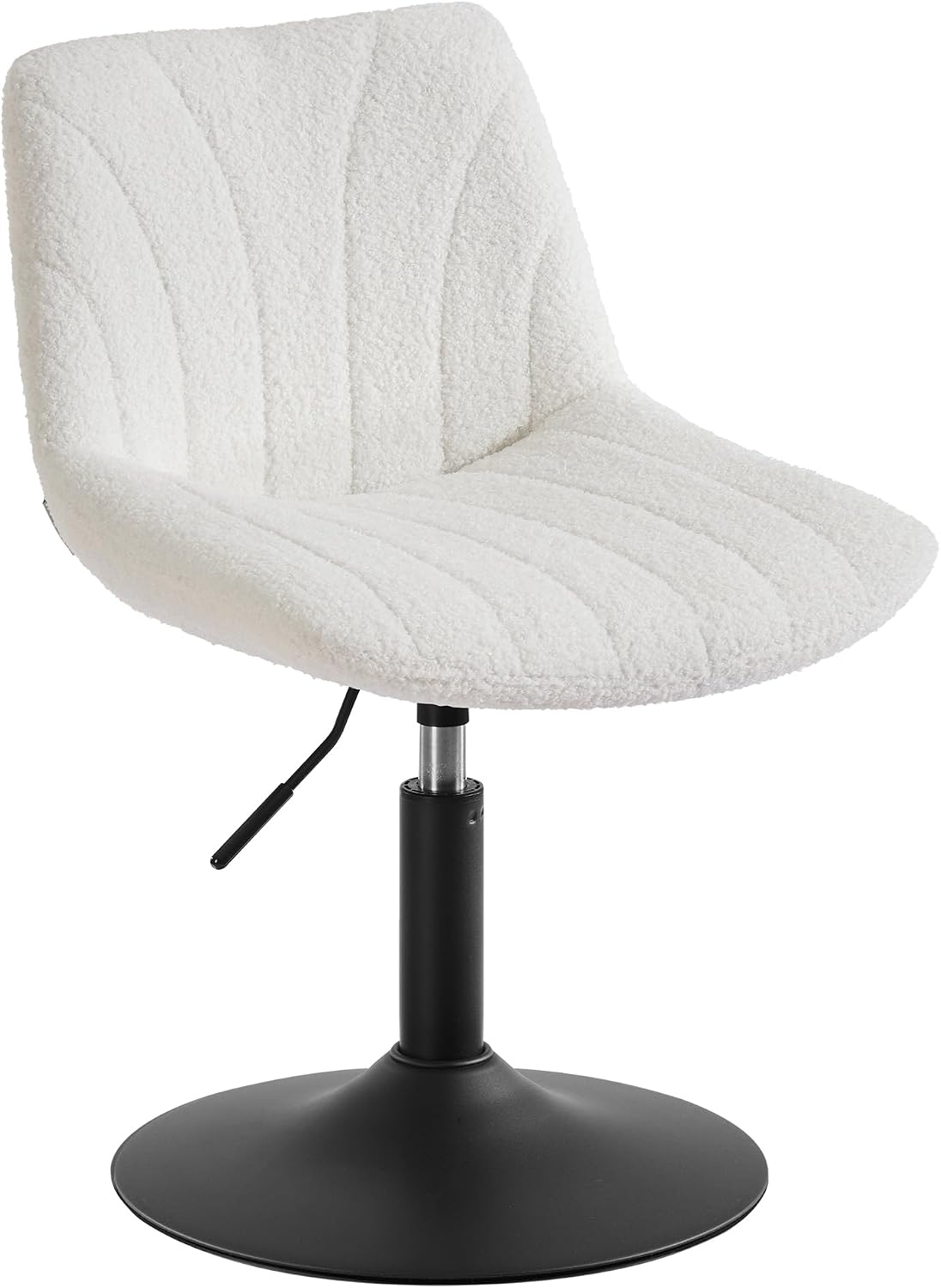 Detalle de VASAGLE Sgabello da trucco con schienale LJB160WD01, girevole 360° e altezza regolabile