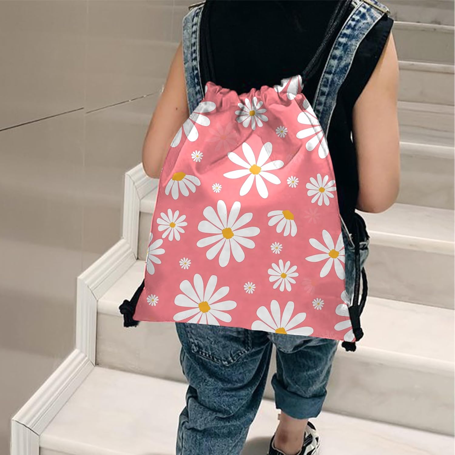Thumbnail 5 de BHAHB Drawstring Backpack: Waterproof 13x17in String Bag for Beach, Swim and Travel