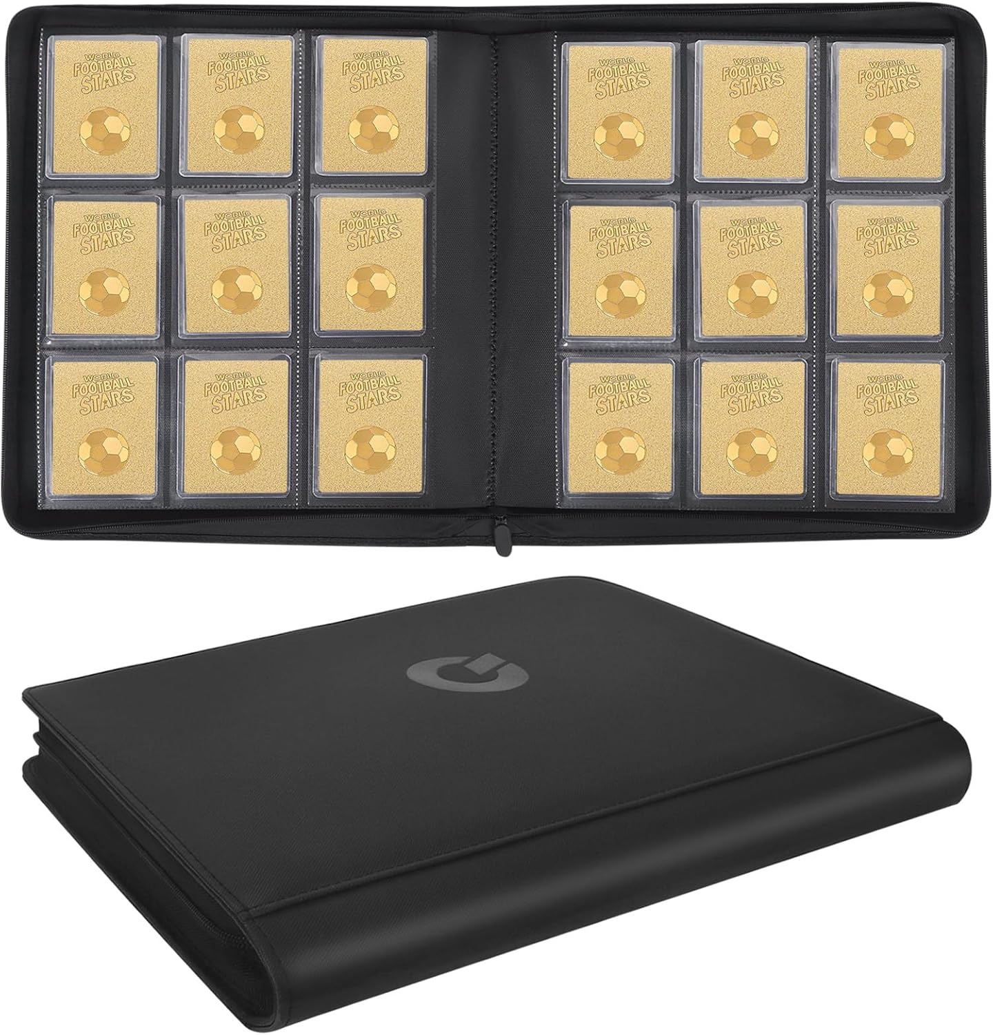 Qurhafoo Toploader Binder: High-Capacity 3x4