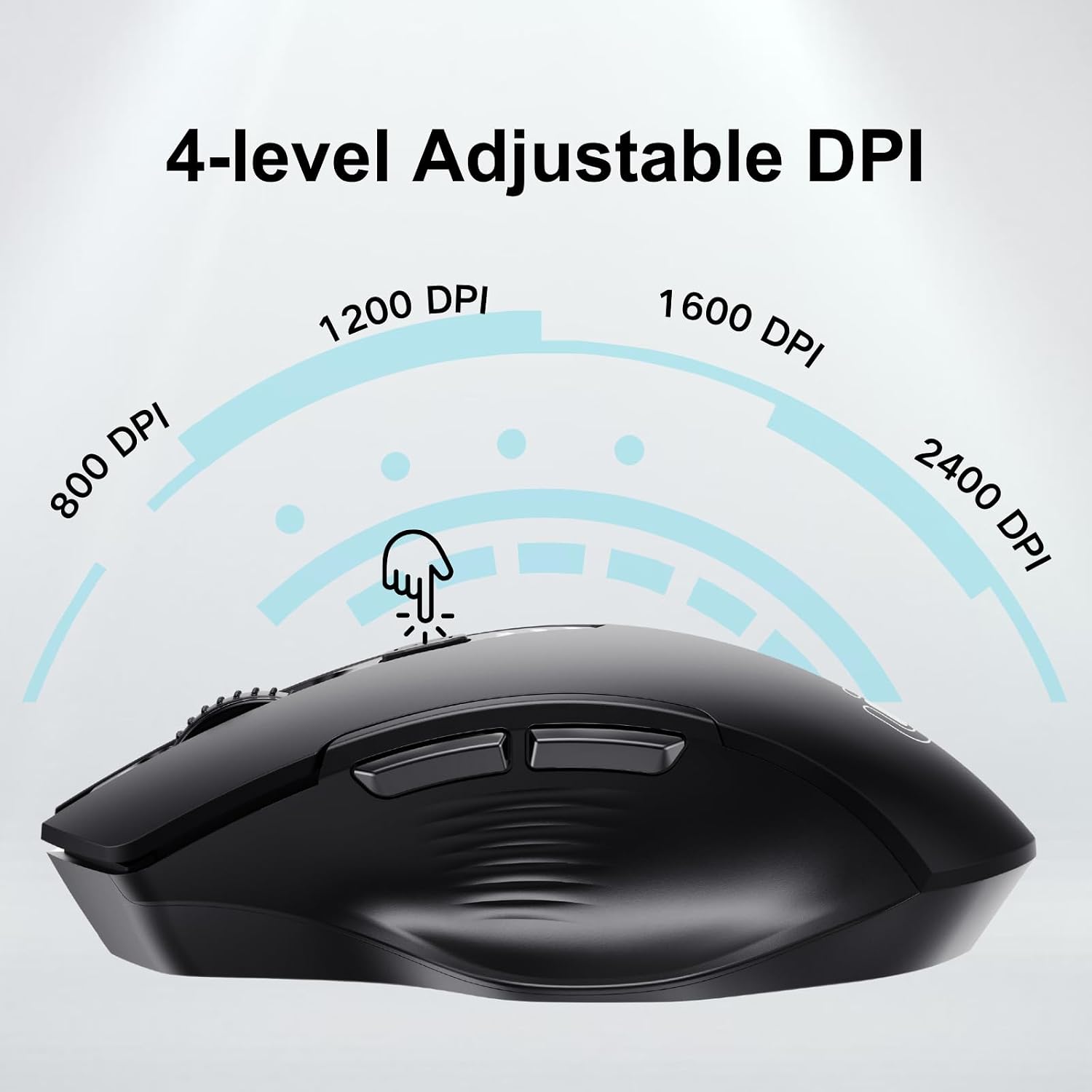 Thumbnail 3 de Uineer Wireless Mouse 4 DPI levels
