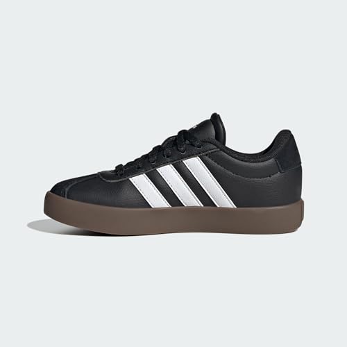 Detalle de adidas Mixte Enfant VL Court 3.0 Shoes — Core Black/Cloud White/Gum, 31 EU