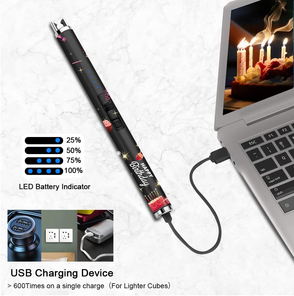 Thumbnail 4 de SUPRUS Arc USB Electric Lighter with LED Battery Display (Black) – Safe, Rechargeable Plasma Ignition