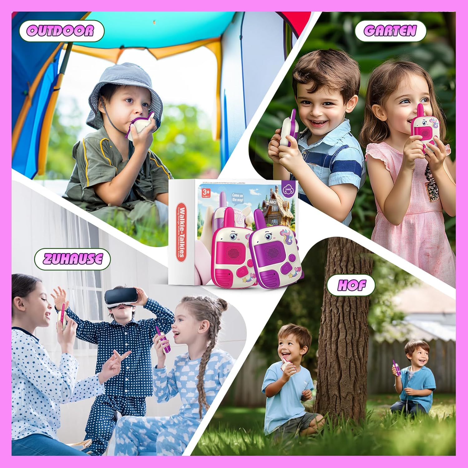 Thumbnail 5 de Wootoyz Walkie Talkies for Kids – Unicorn & Dinosaur Toys for 3–7 Year Old Girls