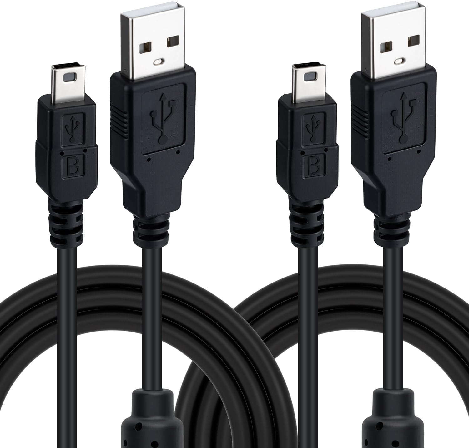 Thumbnail 6 de Lot de 2 câbles Mcbazel mini USB pour manette PS3 (USB 2.0, 1 m) — Noir