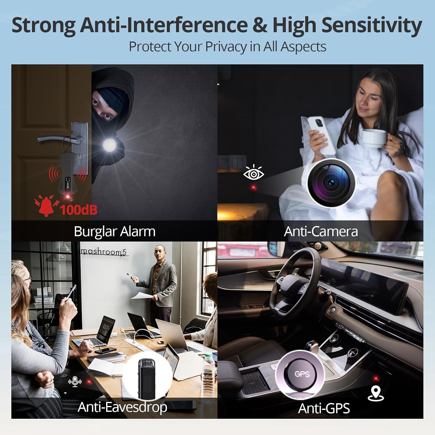 Thumbnail 6 de Hidden Camera Detector 5‑Level Sensitivity
