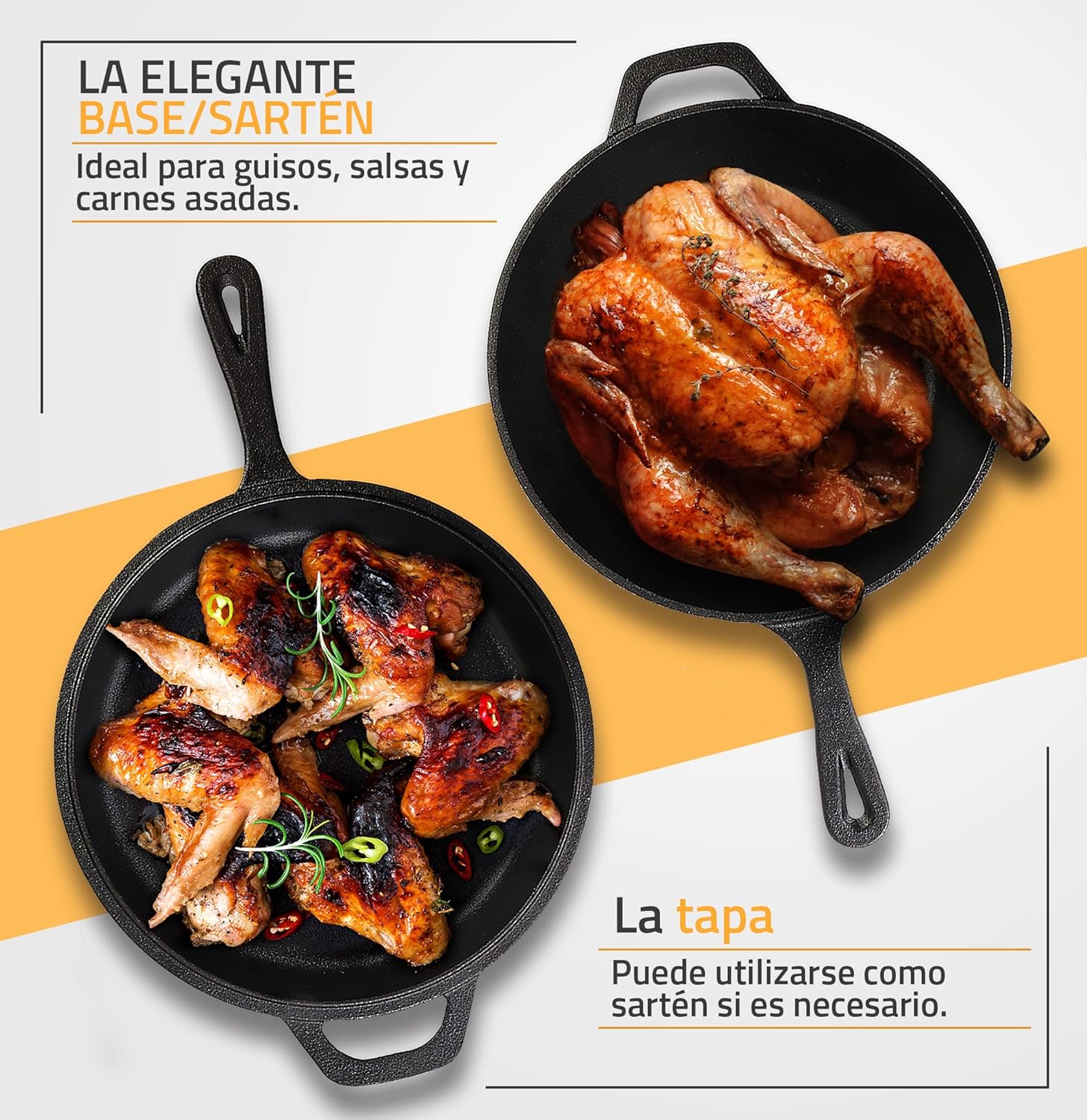 Detalle 2 de KICHLY Dutch Oven 3L olla de hierro fundido