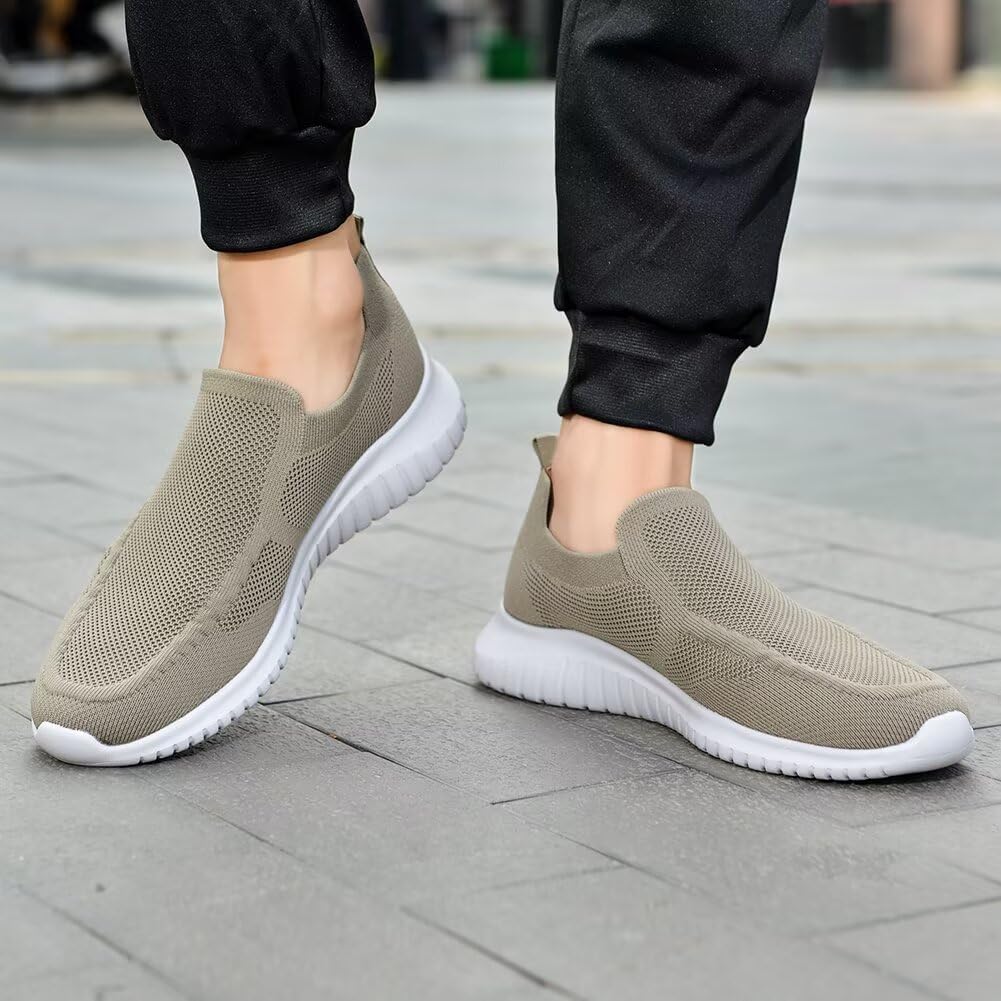 Detalle de konhill Herren Slip On Sneaker – Leichtgewicht, atmungsaktiv und bequem