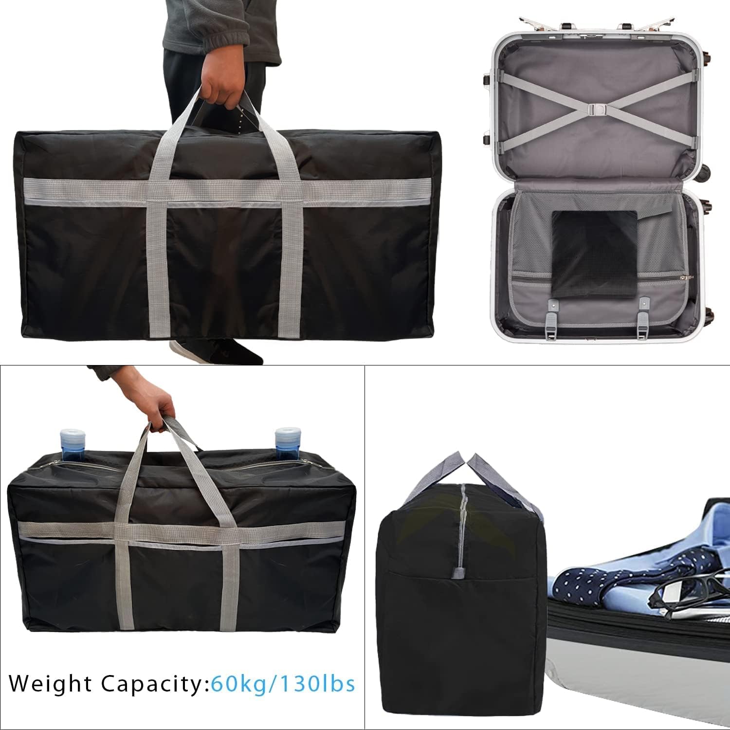 Thumbnail 3 de Foldable Travel Bag 96L by RedSeasons: Extra Large, Lightweight and Waterproof