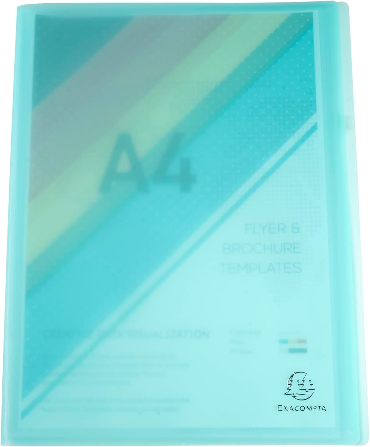 Thumbnail 3 de Exacompta Chromaline Pastel – Paquet de 5 protège-documents A4 (40 pochettes, 80 vues, 24 x 32 cm)