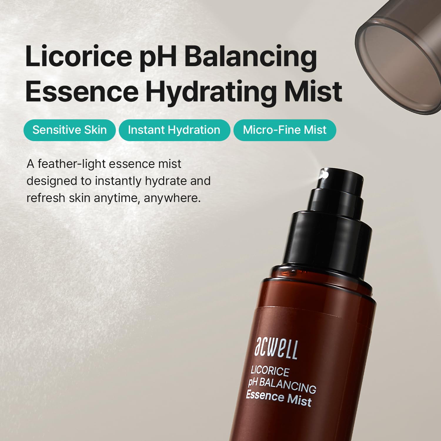 Detalle 2 de ACWELL Licorice pH Balancing Essence Face Mist, 3.38 fl oz