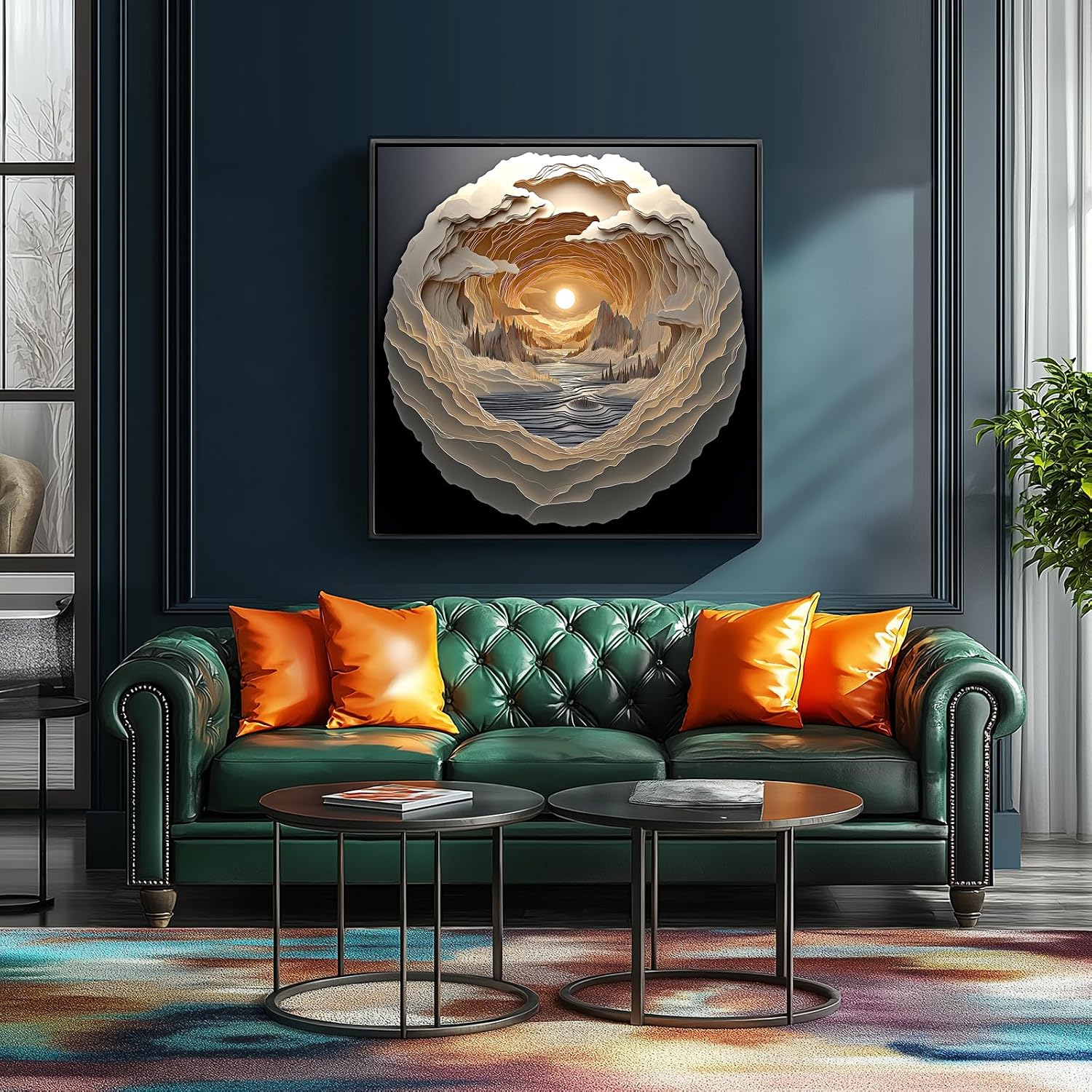 Detalle 2 de 3D Visual Art Puzzles for Adults 500-Piece Cave Dawn Jigsaw Puzzle