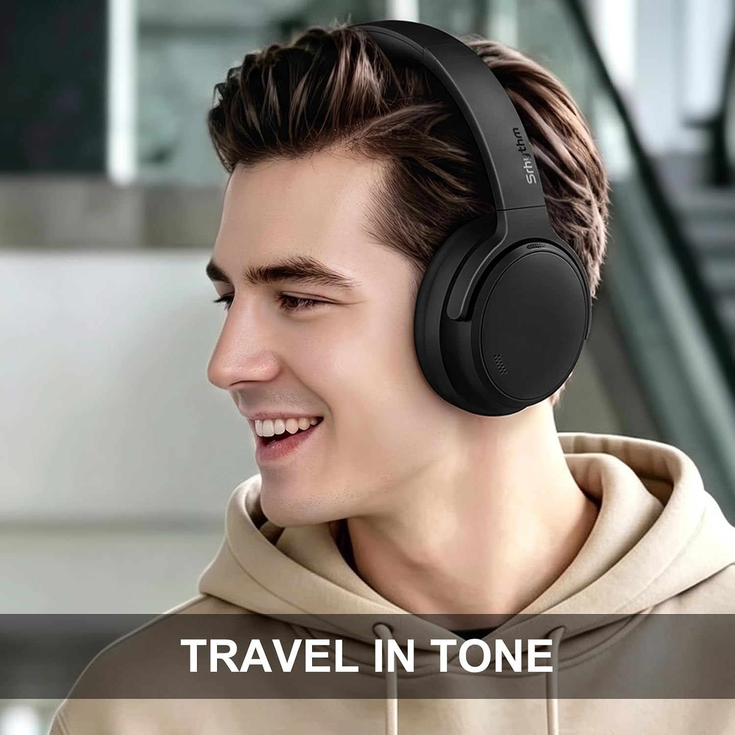 Detalle de Srhythm NiceComfort 35 NC35 2nd Gen over-ear headphones with ANC and Bluetooth 6.0