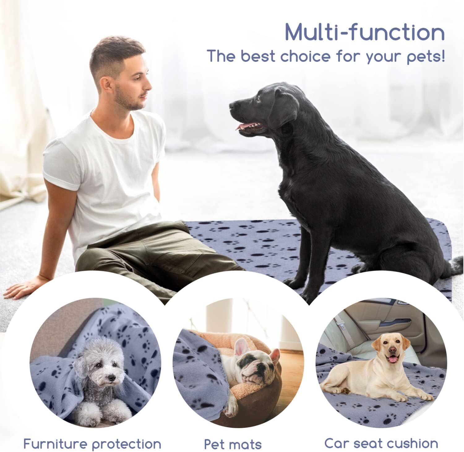 Thumbnail 4 de Nobleza 3 Pezzi coperta per cane 75x75 cm