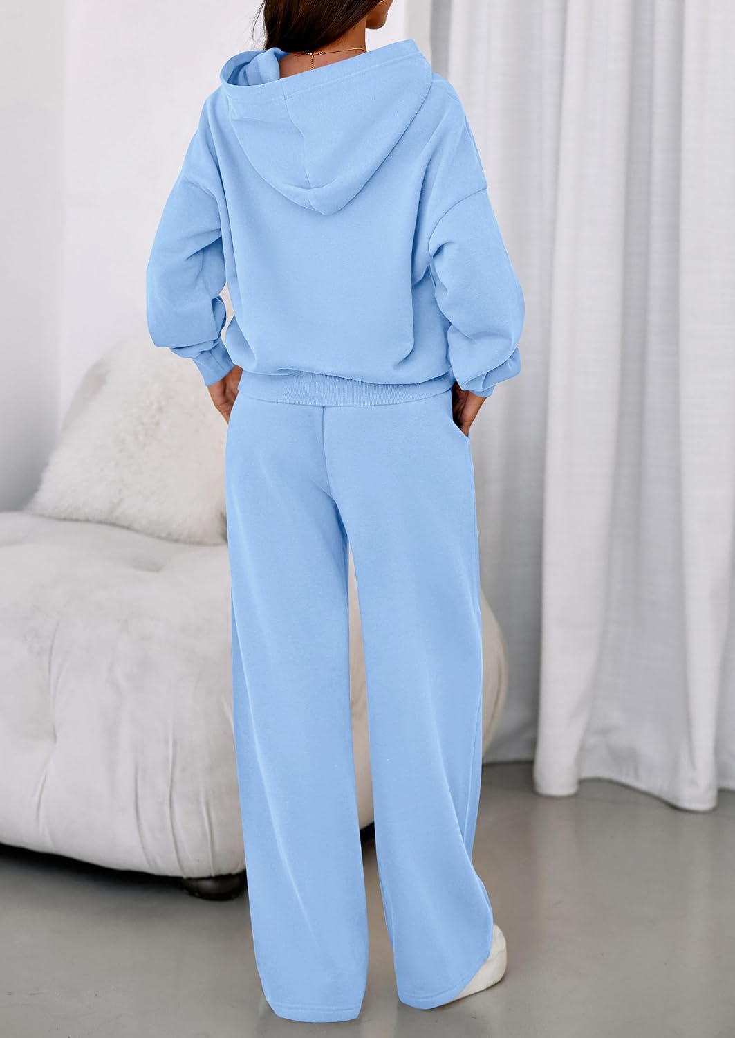 Detalle 2 de PRETTYGARDEN Women's Sweatsuits 2-Piece Set (2026) Casual Winter Hoodie & Wide-Leg Sweatpants