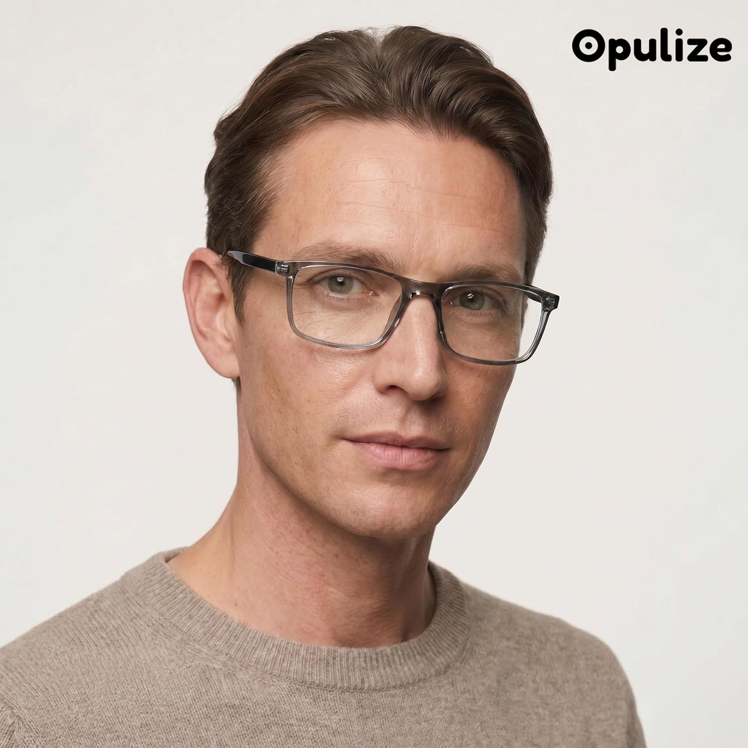 Detalle de OPULIZE RR4 Ink Lesse – okulary do czytania, 2-pak, duże prostokątne oprawki