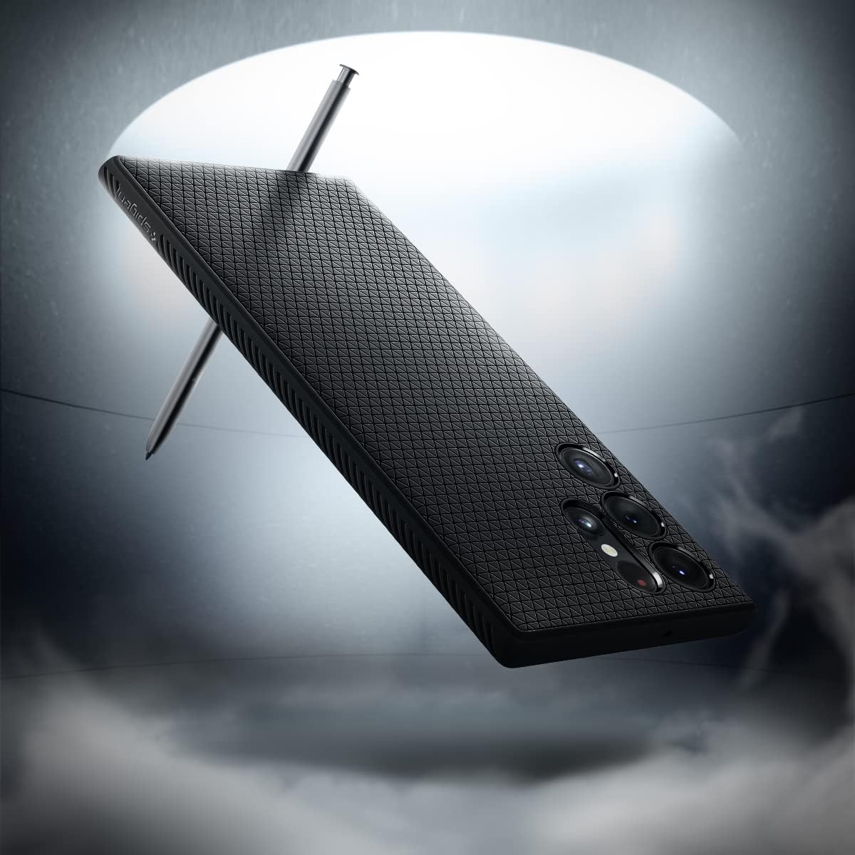 Detalle de Spigen Liquid Air Coque pour Samsung Galaxy S22 Ultra 5G – Noir Mat