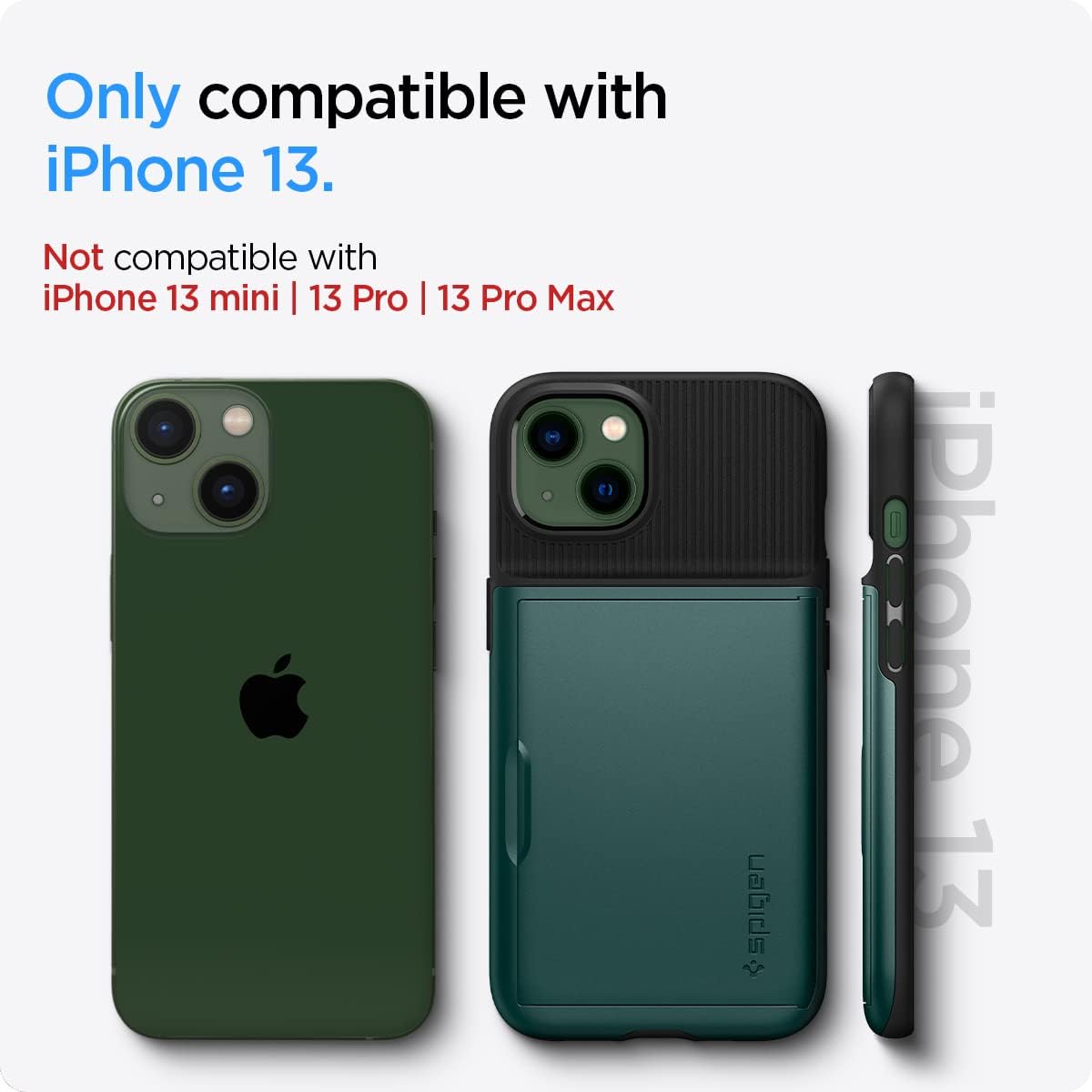 Thumbnail 1 de Coque Spigen Slim Armor CS pour iPhone 13 – Vert Nuit ⚙