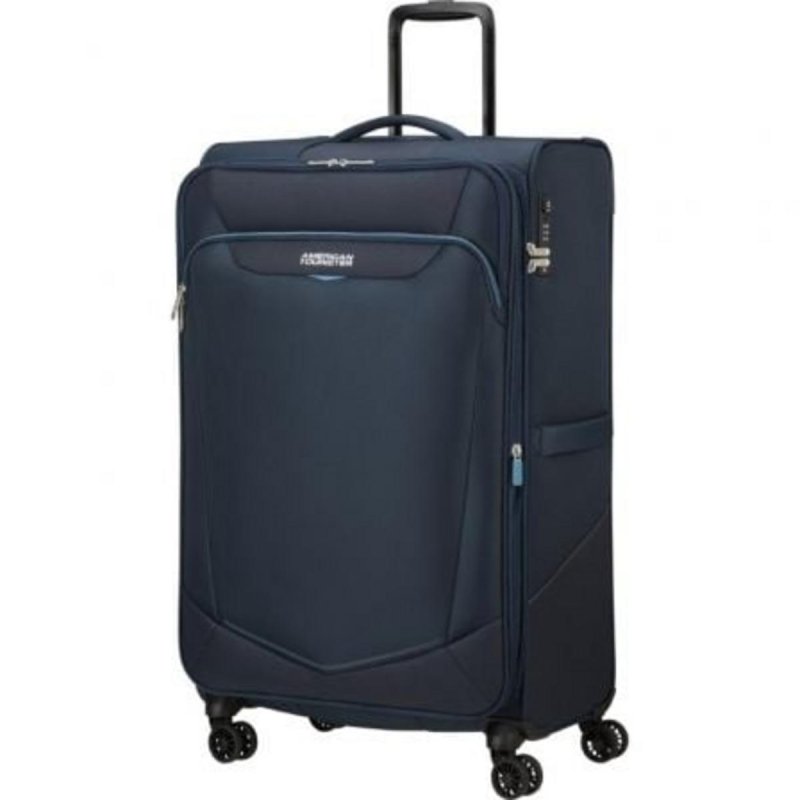 Detalle 2 de Maleta American Tourister SummerRide 80 cm Azul Marino 111 L TSA Expandible 4 Ruedas