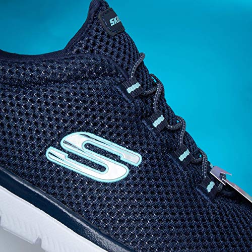 Thumbnail 1 de Skechers Damen Summits 12985 Turnschuhe Navy Mesh/White Trim Größe 40 EU