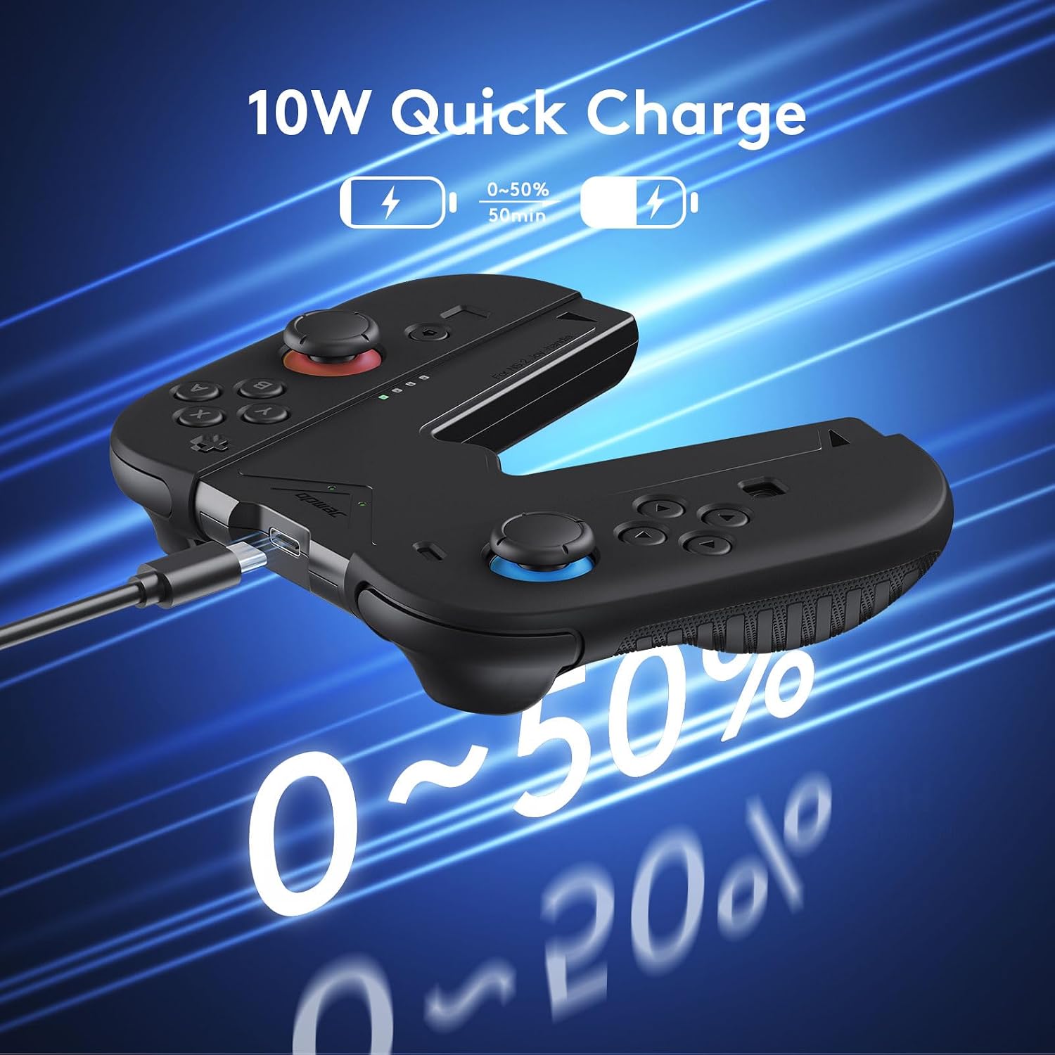 Detalle 2 de JEMDO Joy-Con 2 Aufladehalterung mit Ladefunktion