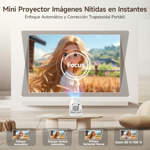 Thumbnail 2 de Magcubic HY320pro: Proyector portátil Full HD 1080p con Wi‑Fi 6, Android 14 y Android 14