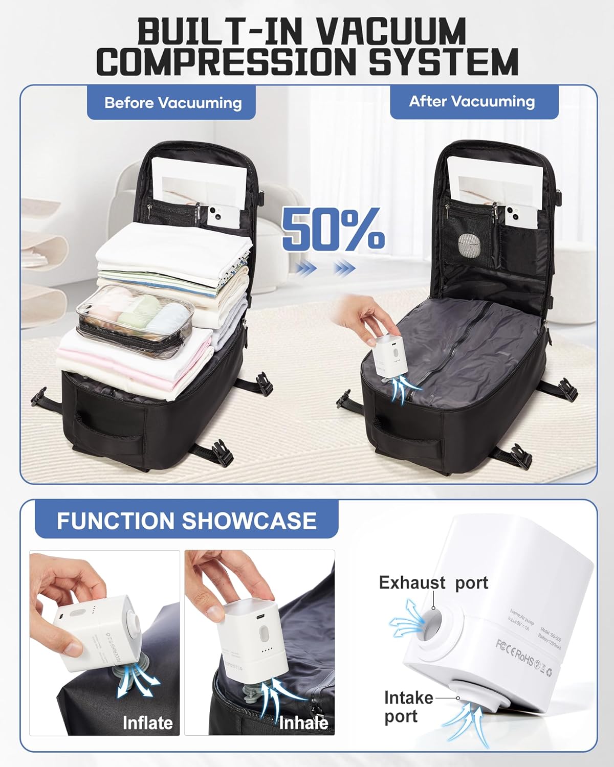 Thumbnail 2 de HPLQQ Mochila cabina Ryanair 40x30x20